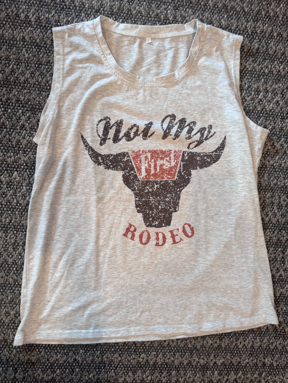 Gray Graphic Women’s Rodeo Tee - No Brand